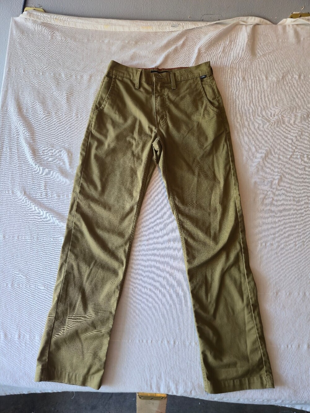 Vans Authentic Relaxed Fit Chino Pants Size 28 Khaki